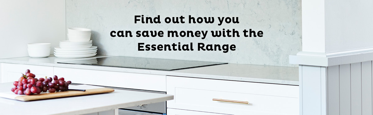Find out how you can save money with the Essential Flat Pack Kitchen Range: